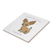 Schattige Chihuahua Mama Art Thunder_Cove Tegeltje (Zijkant)