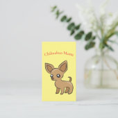 Schattige Chihuahua Mama Art Thunder_Cove Visitekaartje (Staand voorkant)