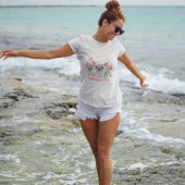 Schattige Chihuahua Mama Floral T-shirt