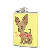 Schattige Chihuahua Mama Kunst Thunder_Cove Heupfles (Links)