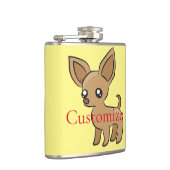 Schattige Chihuahua Mama Kunst Thunder_Cove Heupfles (Rechts)