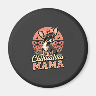 Schattige Chihuahua Mama Strik Hond Moeder Magneet