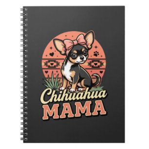 Schattige Chihuahua Mama Strik Hond Moeder Notitieboek