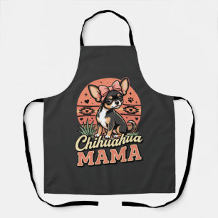 Schattige Chihuahua Mama Strik Hond Moeder Schort