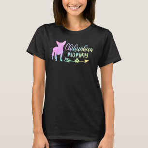 Schattige Chihuahua Moeder Hond Moeder kleurrijke T-shirt