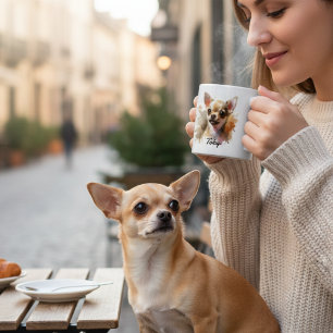 Schattige Chihuahua personaliseren Koffiemok
