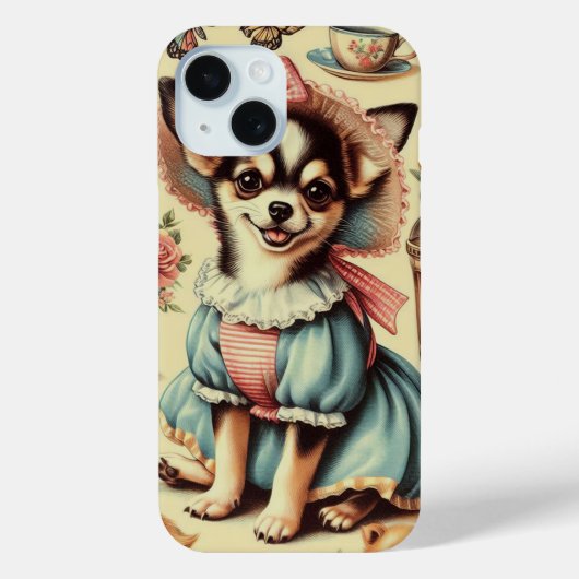Schattige Chihuahua Puppy Schilderen Case-Mate iPhone Case (Achterkant)