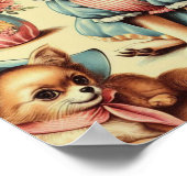 Schattige Chihuahua Puppy Schilderen Poster (Hoek)