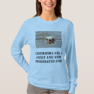 Schattige Chihuahua T-shirt met lange mouwen