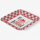 Schattige chill grill BBQ feest Papieren Bordje (Gebogen)