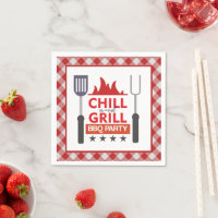 Schattige chill grill BBQ feest