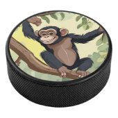 Schattige chimpansee hockey puck (3/4)