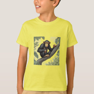 Schattige chimpansee t-shirt