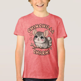 Schattige Chinchilla Charme Tri-Blend Shirt