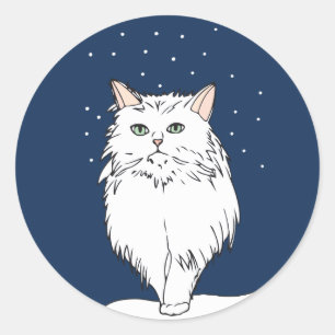 Schattige Chinchilla Persian Cat Sticker