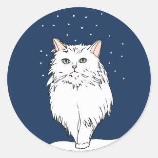 Schattige Chinchilla Perzische Kat Sticker
