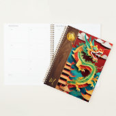 Schattige Chinees Nieuwjaar Dragon Origami Monogra Planner (Display)