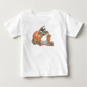 Schattige Chipmunk (Eekhoorn) Pumpkin Baby T-shirt (Voorkant)
