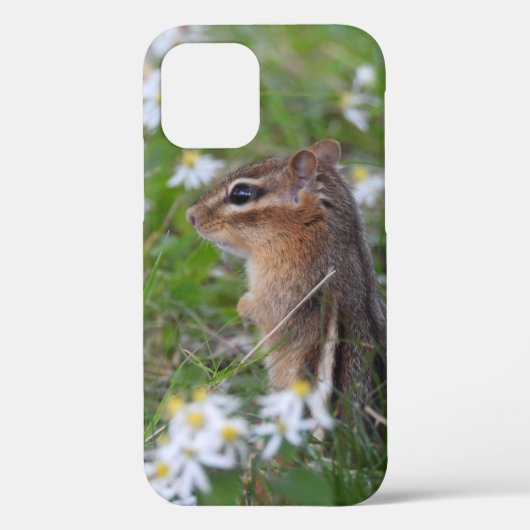 Schattige Chipmunk in bloemen Case-Mate iPhone Case (Achterkant)