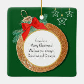 Schattige Chipmunk-Ornament Keramisch Ornament (Achterkant)