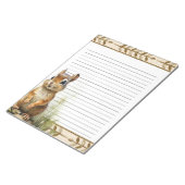 Schattige Chipmunk Woodland Animals Theme Notitieb Notitieblok (Schuin)