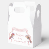 Schattige chique aangepaste bruidsmeisje voorstel  bedankdoosjes (Geopend)