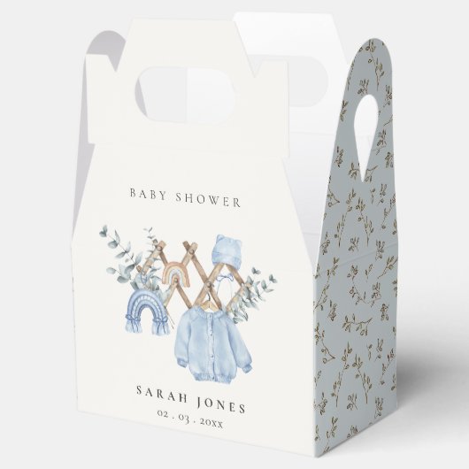 Schattige chique jongen baby kleding essentieel Ba Bedankdoosjes (Geopend)