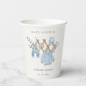 Schattige chique jongen baby kleding essentieel Ba Papieren Bekers (Achterkant)