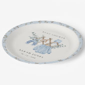 Schattige chique jongen baby kleding essentieel Ba Papieren Bordje (Gekanteld)