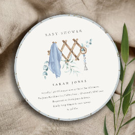 Schattige chique jongen Baby kwekerij Essential Ba Kaart