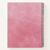 Schattige chique meisje modern Waterverf wassen bl Notitieboek (Achterkant)