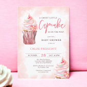 Schattige chique pastel lief klein cupcake baby sh kaart