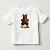 Schattige chocolade beer kind T-Shirt (Voorkant)