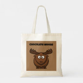 Schattige Chocolade Eland, Grappige Dessert Puns C Tote Bag (Achterkant)