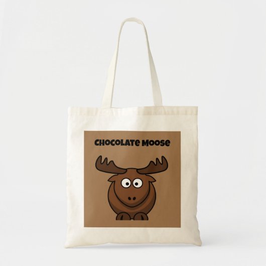 Schattige Chocolade Eland, Grappige Dessert Puns C Tote Bag (Voorkant)