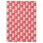 Schattige Chocolade-Kers-Teddybeer Klembord (Achterkant)