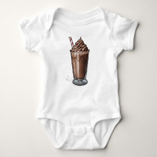 Schattige Chocolade Milkshake Baby Bodysuit