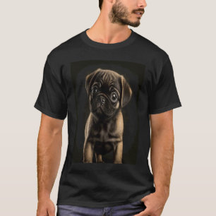 Schattige Chocolade Pindakaas Pugg T-shirt