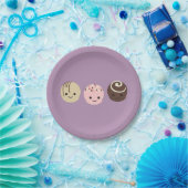Schattige Chocolade Truffels Papieren Bordje (Feest)