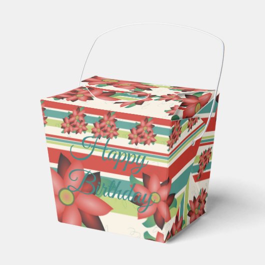 Schattige Chocoladebloeiende gunstbox in schuur ro Bedankdoosjes (Voorkant Zijde)