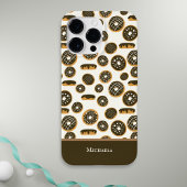 Schattige chocoladedonutpatroongebak Case-Mate iPhone case