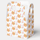 Schattige chocoladekoekje en melkglas bedankdoosjes (Geopend)