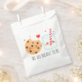 Schattige chocoladekoekje en melkglas bedankzakje (Geknipt)