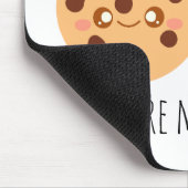 Schattige chocoladekoekje en melkglas muismat (Hoek)