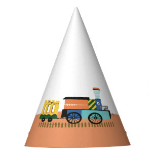 Schattige Choo-Choo Train Kids Verjaardagsfeestje Feesthoedjes