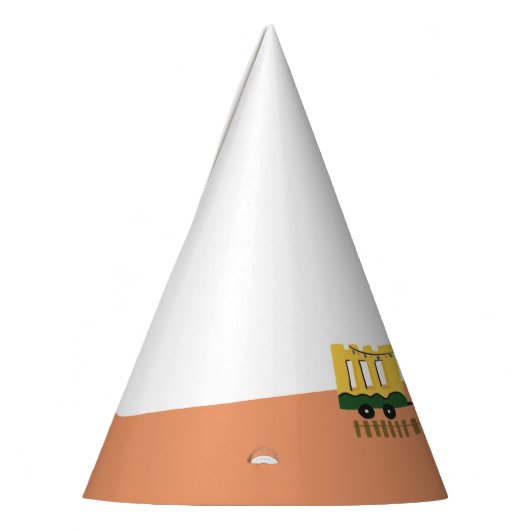 Schattige Choo-Choo Train Kids Verjaardagsfeestje  Feesthoedjes (Links)