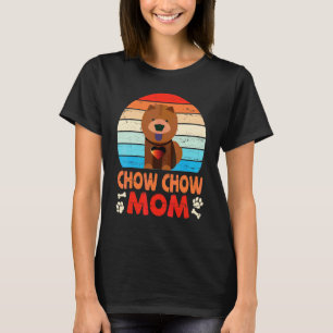 Schattige Chow Chow-hond Moeder Gelukkige Moeder M T-shirt