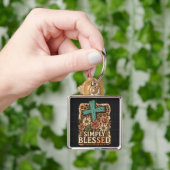 Schattige Christelijk gewoon gezegend Sleutelhanger (Hand)