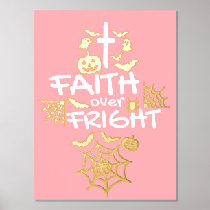 Schattige Christelijk Halloween Faith over Fright Folie Afdrukken