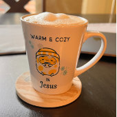 Schattige Christelijk "Warm & Gezellig in Jesus" m Latte Mok